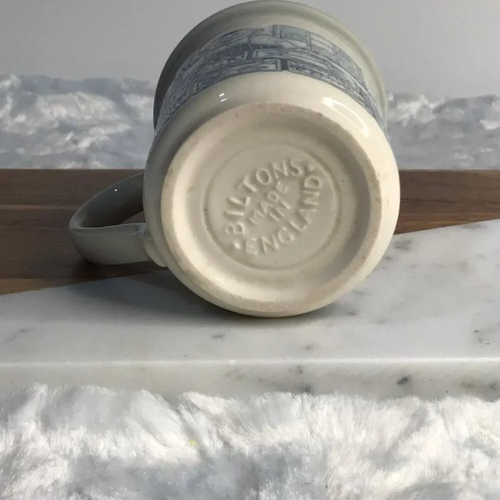 Biltons England Stoneware‎ Coffee Cup Seafood Market Embossed 8 oz. Cottagecore - Picture 5 of 6